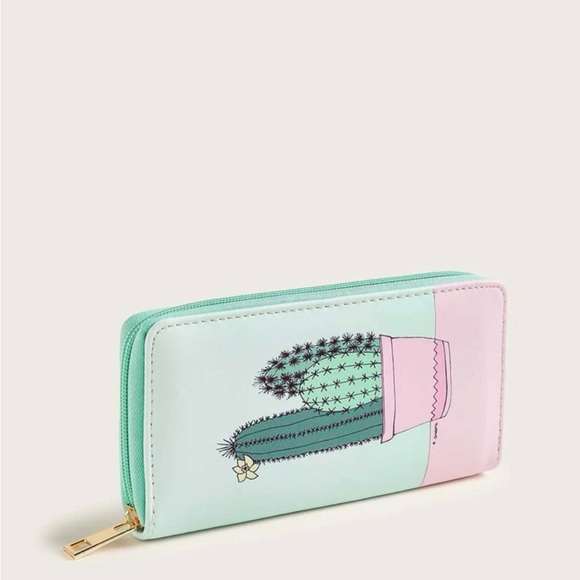 Cactus Wallet - H 3.9 x L 7.5 x W 0.8 - Picture 2 of 4